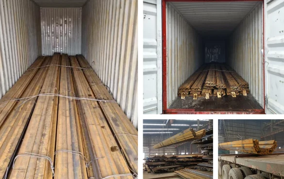 Steel Rail Packaging & Shipment of GNEE RAIL Steel Rail Packaging & Shipment of GNEE RAIL